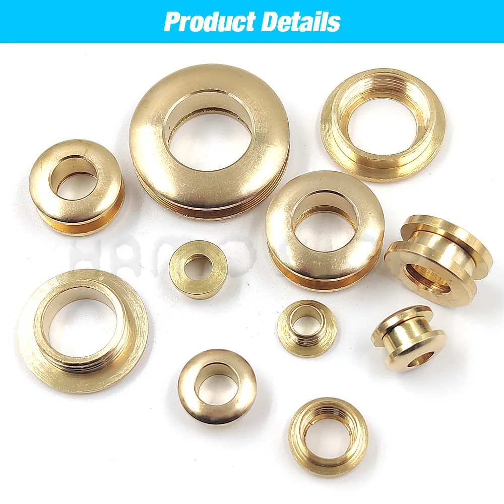 2pcs Solid Brass Screw Back Eyelets With Screws For Leather Crafts Accessory DIY Bag Clothes Belt Ornament Accessories