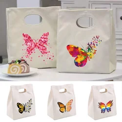 Bolsa de almuerzo aislada para mujeres y hombres, bolsa de mano de mariposa linda, bolsa de almuerzo reutilizable, caja de Picnic de trabajo, regalo, contenedor de almuerzo para la escuela y la Oficina