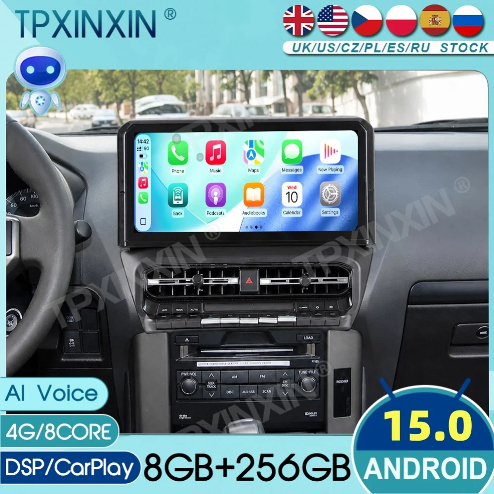 12 “ Android Car Radio GPS Navigation Touch Screen For Toyota Land Cruiser Prado 2010~2017 Multimedia Stereo Player Head Unit