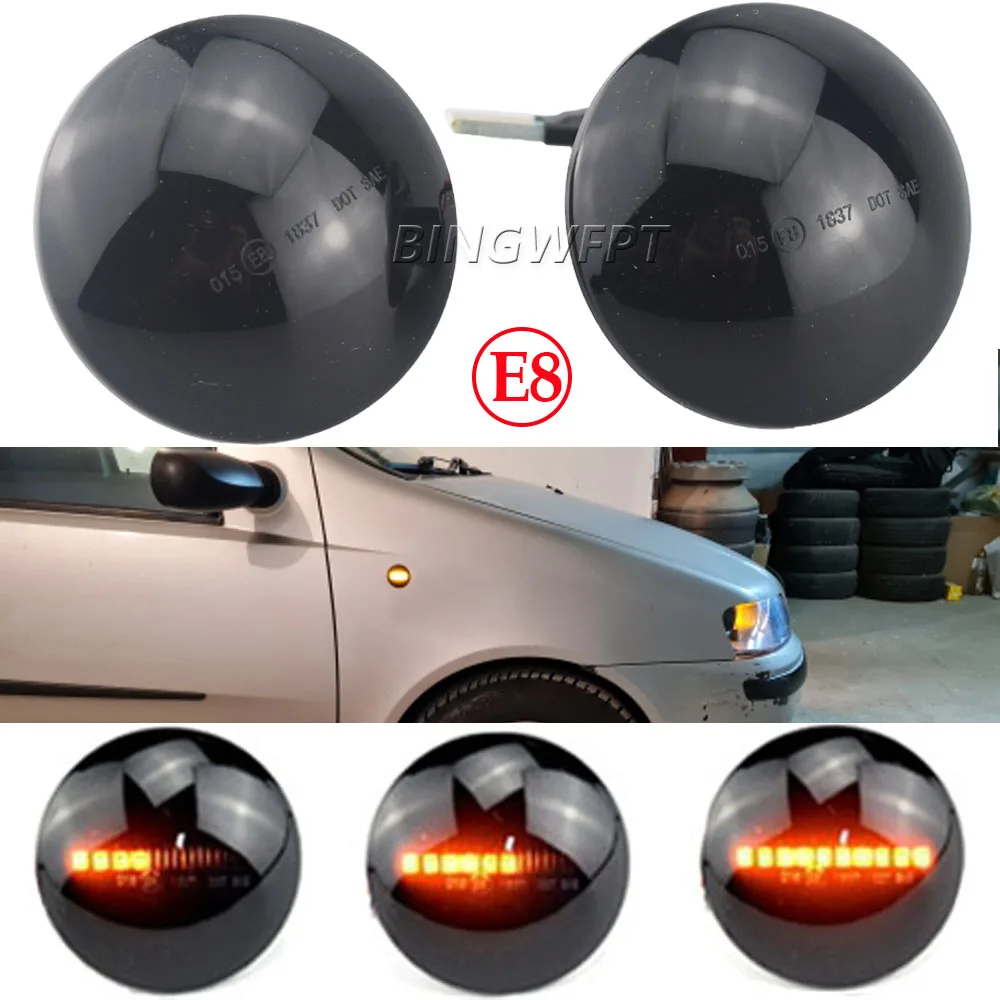 2PCS Dynamic LED Turn Signal Side Marker Light For Land Range Rover L322 2002-2012 Repeater Sequential Flasher Blinker Lamp