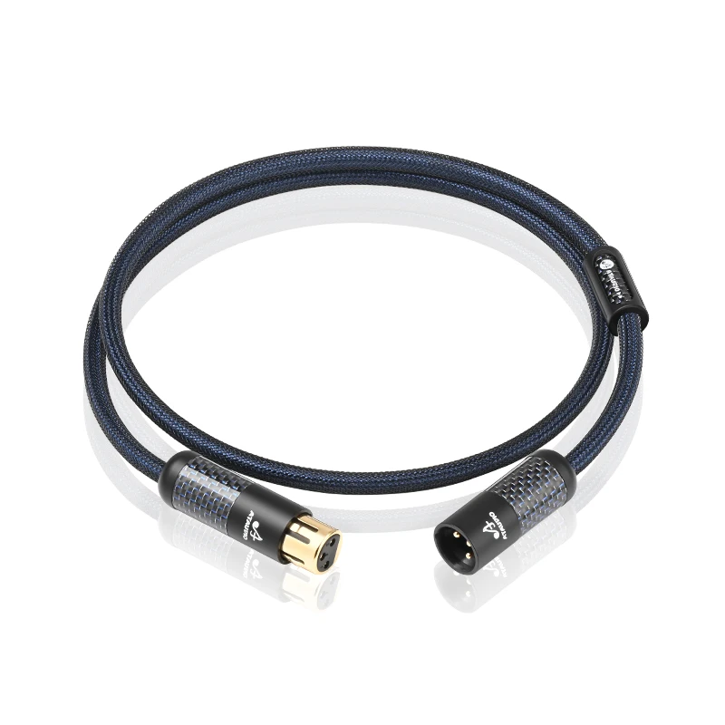 ATAUDIO Ein Paar High-End-XLR-Kabel aus Sterling silber von Stecker zu Buchse für Mikrofon-Ausgleichs kabel 4