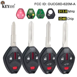 KEYECU 313.8 MHz ID46 Chip OUCG8D-620M-A Chiave A Distanza Dell'automobile Fob per Mitsubishi Eclipse Galant Endeavour 2006-2012