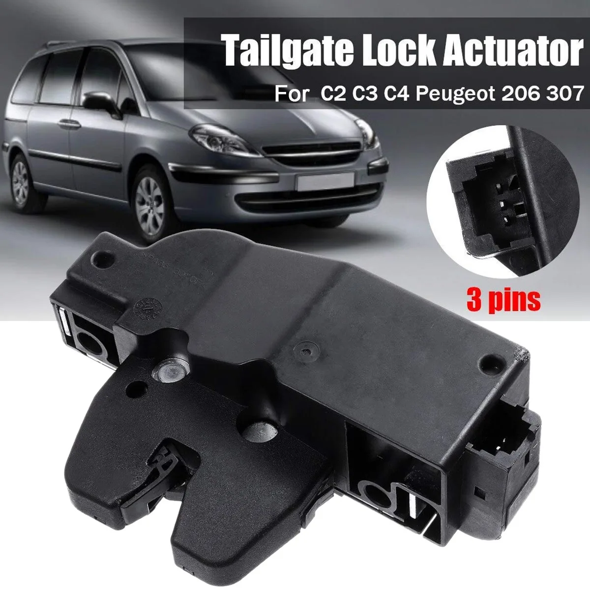 Tailgate Boot Lock Central Locking Actuator 9657614780 9646091580 for Citroen C2/C3/C4/C5/C8/XSARA for Peugeot