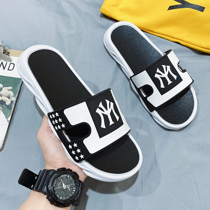 여름 샌들 슬리퍼 남성용 비치 아웃도어 논슬립 패션 플립플롭 브랜드 스포츠 스트리트웨어 캐주얼 신발 시아바테 우오모 트렌드