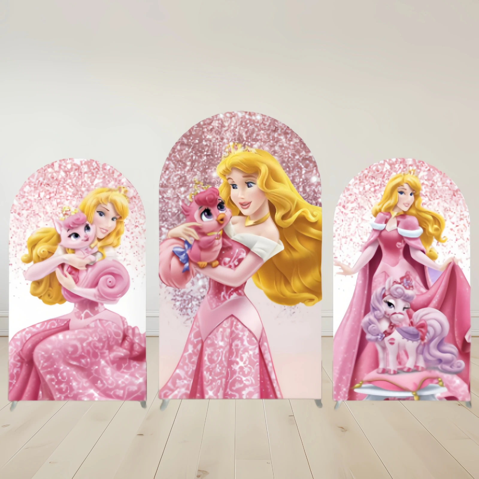 Sleeping Beauty Aurora Arch Cover Photo Backdrop Background Photography Baby Shower Princess Birthday Party Decoration Celebrate