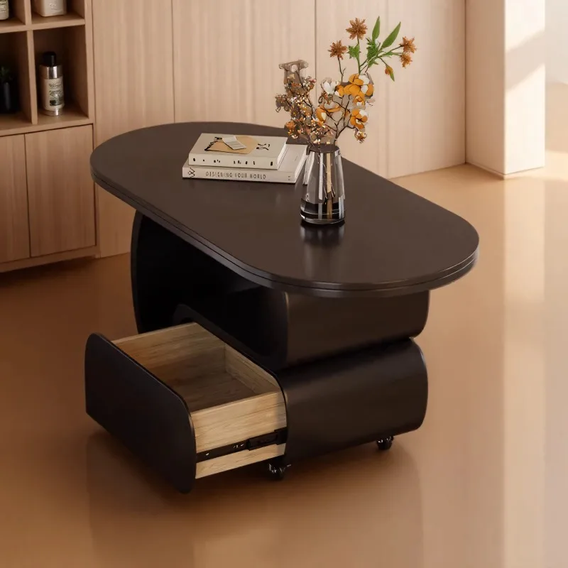 

Передвижной приставной столик-тумба: роскошный современный дизайнерский журнальный столик для спальни и гостиной, мебель для дома