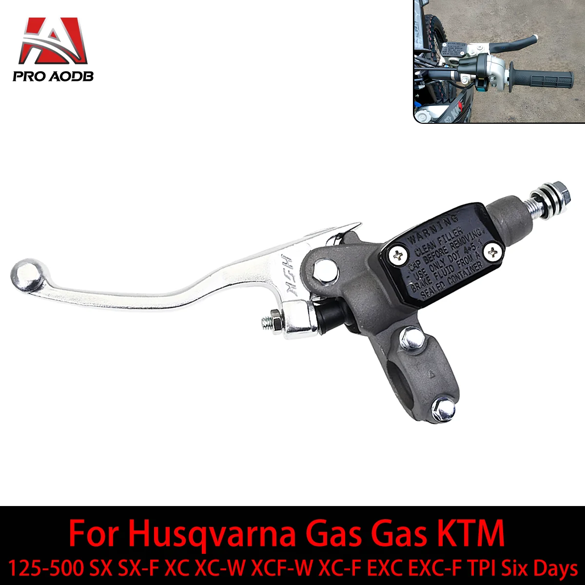 7/8 22mm Motocyklowy hydrauliczny cylinder hamulcowy Pompa sprzęgła do KTM Husqvarna Gas Gas 250 300 EC EX MC Moto Akcesoria