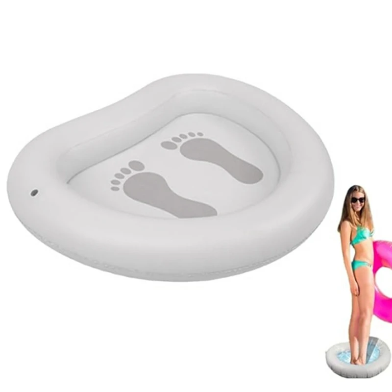 Inflatable Foot Bath Basin,Foot Soaking Bath Basin,Pool Foot Wash Basin For Swimming Pool Step Pad