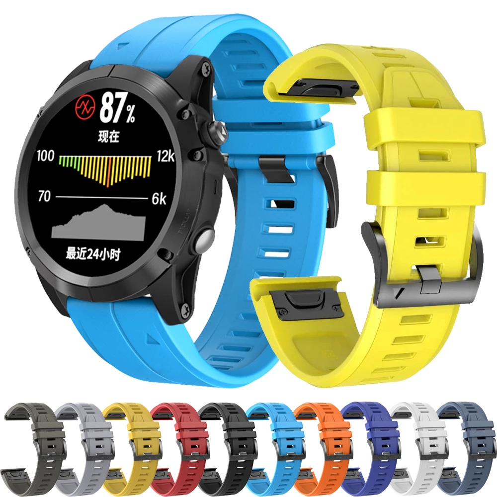 อย่างเป็นทางการสําหรับนาฬิกา Garmin Fenix 8 47 มม.51 มม.พลังงานแสงอาทิตย์ E 7 7X/Epix Pro/6 6X 5X 5Plus QuickFit 26 22 มม.ซิลิโคน Enduro 3 สร้อยข้อมือ