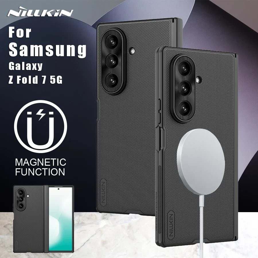 

Nillkin For Samsung Galaxy Z Fold 7 5G Case Magnetic Super Frosted Fold Magsafe Shockproof Matte Full Cover Protection