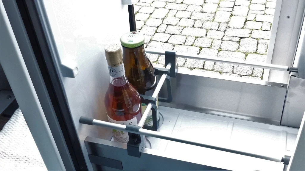 Motorhome Refrigerator Bottles Fixing Rack Bottle For Volkswagen Grand California Refrigerator Feature Adjustable Bottle Holders