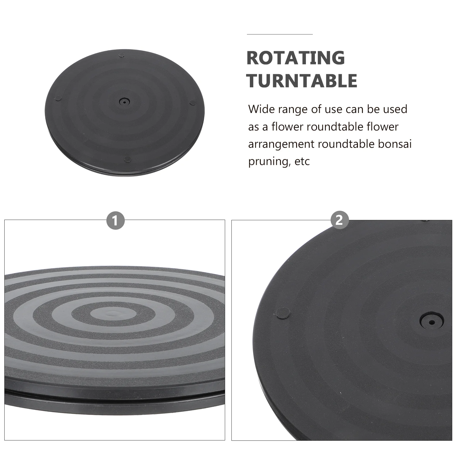 Floral Turntable Plant Rack Bonsai Supply Plastic Rotating Television Trim Household Bracket Abs Plate