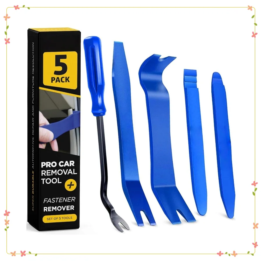 

Набор инструментов для снятия обшивки авто — 5-комплектный нейлоновый набор для приборной панели автомобиля и дверной панели, устойчивый к царапинам, съемник внутренних зажимов своими руками