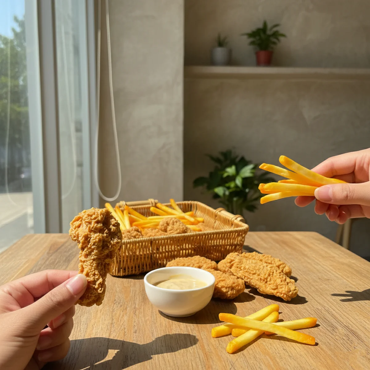 Conjunto de Comida Falsa de Fr - Fotografi Food avaliação e preço