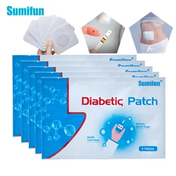 6/12/30pcs Dropshipping Sumifun Diabetic Patches Stabilizes Blood Sugar Balance Glucose Content Natural Herbs Diabetes Plaster