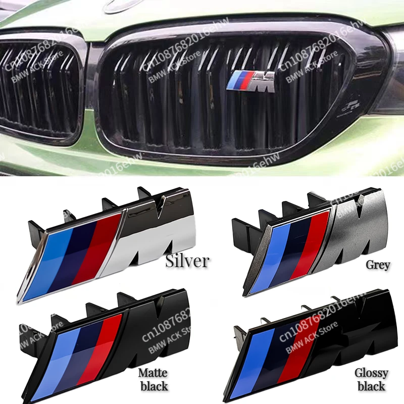 Für BMW M Logo X1 X2 X3 X4 X5 X6 F48 G01 E84 E83 F39 F10 F30 G11 G07 G86 G80 G60 E60 E46 3D Auto Front Grille Abzeichen Emblem