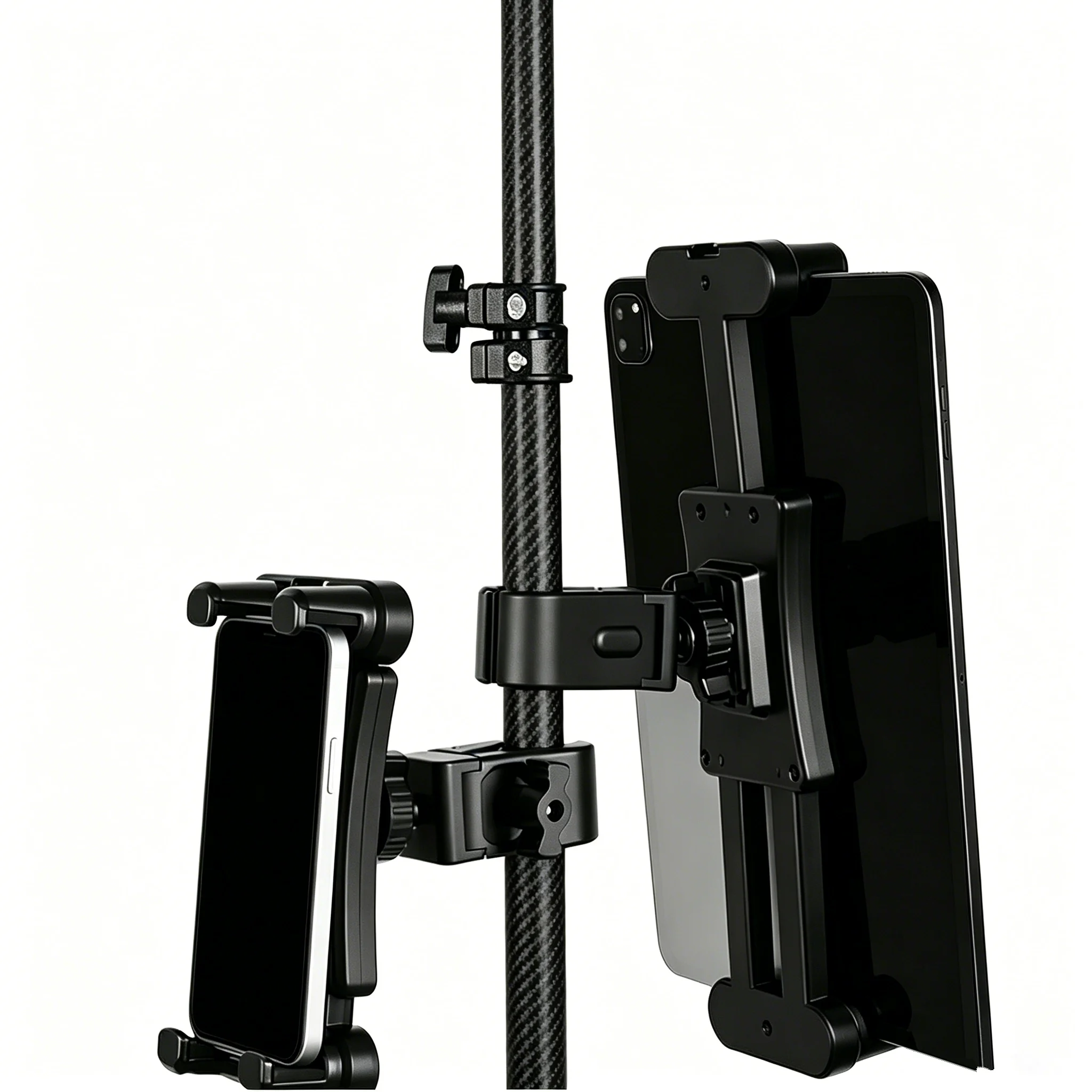 Survey Pole clamp With Universal Phone Holder Tablet Notebook Handbook Flat Bracket Cradle Data Collector For GPS Total Station