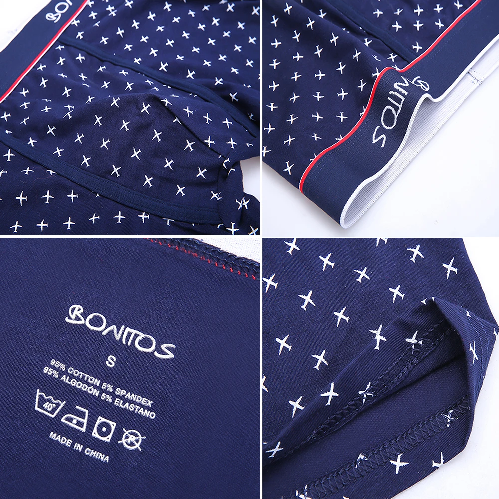4pcs Boxer Shorts Men's Panties Homme Underpants Boxershorts Underwear for Man Cotton Male Couple Sexy Set Calecon Lot Soft Box - Image 3