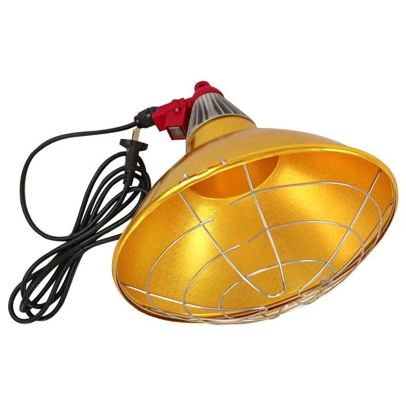 Electric Infrared Heating Light Lamp Shade With Lighting Bulb For Animal Husbandry Piglet Broiler Sheep Chicken Farm