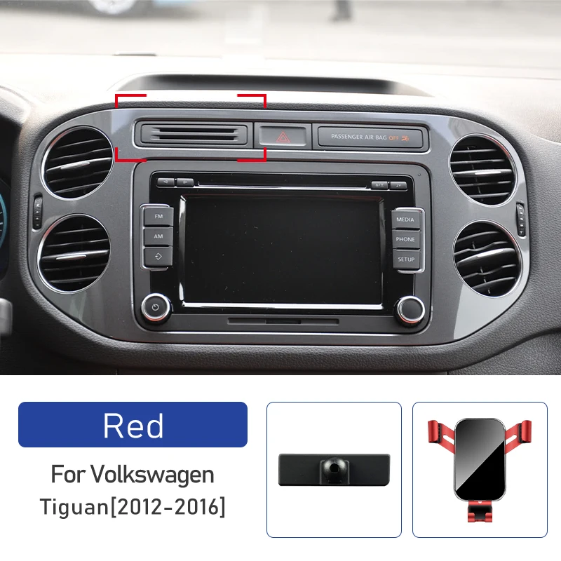 Auto-Handyhalter für Volkswagen VW Tiguan 2012 2013 2014 2015 2016 Grad drehbarer GPS-Spezialhalterungshalter – Detail 2