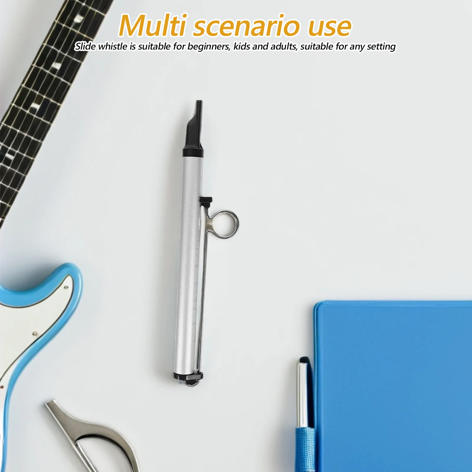 

Sliding Flute Whistle Funny Musical Instrument Party Favor Metal Slide Whistle for Kids Adults Learning Music Slides for Kids