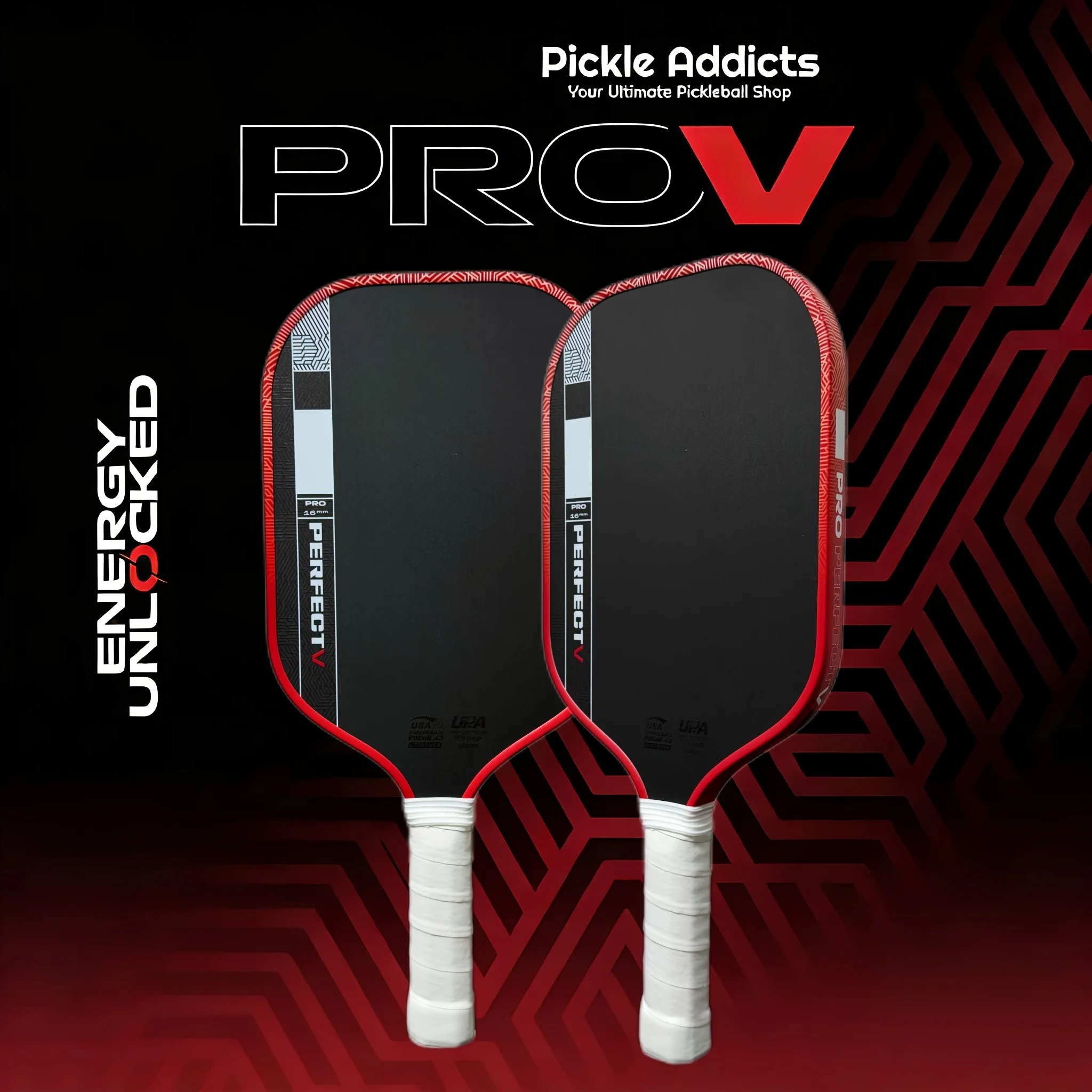Pala de Pickleball GEN5 V KOSMOS V Ben Jo con Núcleo de Espuma TFP y Fibra de Carbono T800 Prensada en Caliente