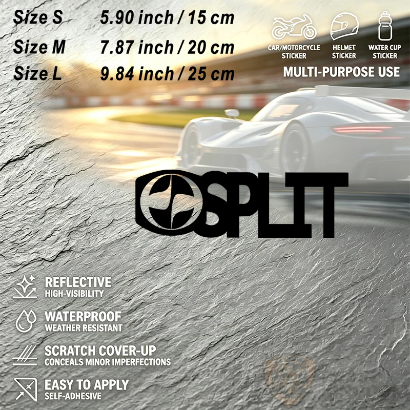 Car StickersWaterproof SPLIT Car Sticker Vinyl Decal Durable for Auto Body Bumper DecorationAuto Decor
