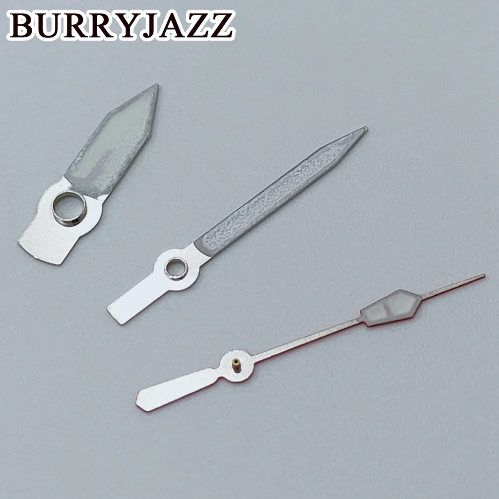 BURRYJAZZ NH35 NH36 NH38 7S26 7S36 4R35 4R36 часы серебряные черные стрелки зеленые светящиеся