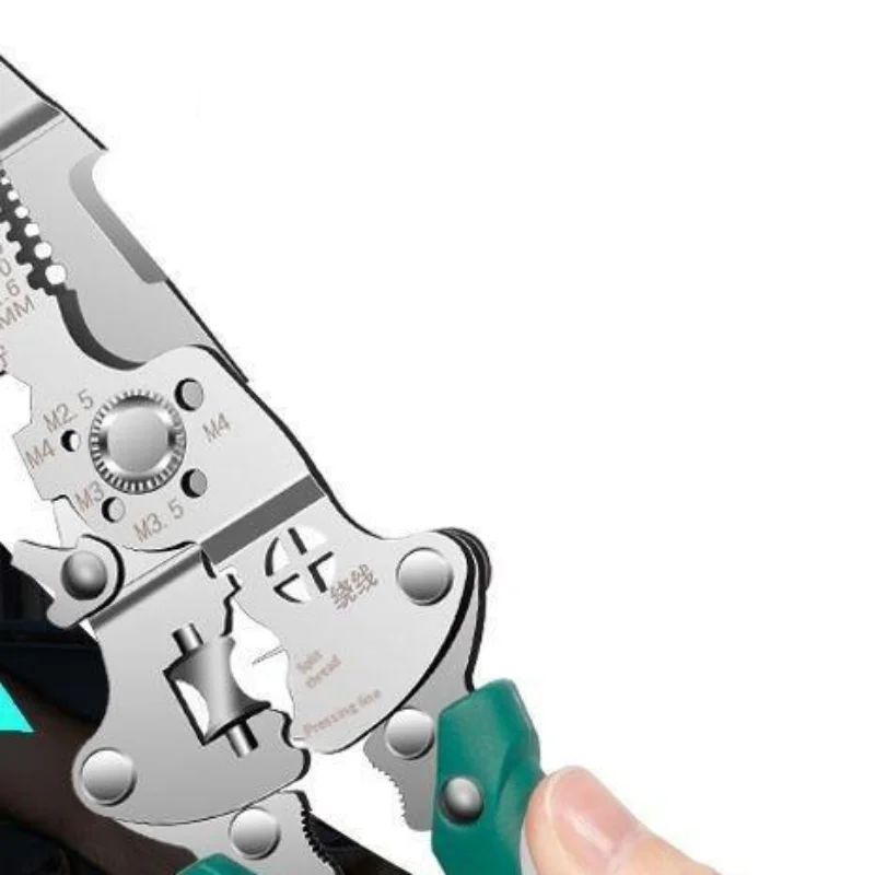 Foldable Wire Stripper Pulley Design Multi-function Electrician Wire Splitter Wire Winding Crimping Pliers Hand Tool