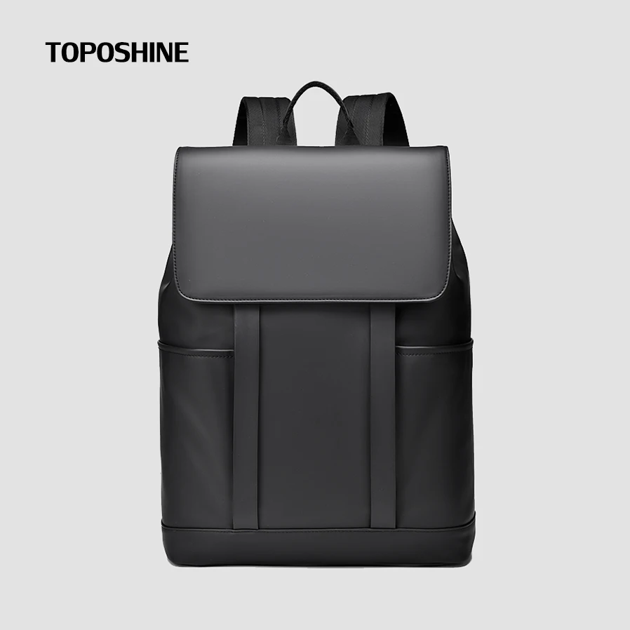 

Toposhine Men Travel Backpack High Quality Coated Oxford Cloth Man's Backpack Large Capacity Male Rucksack Black Gray Khaki Bag