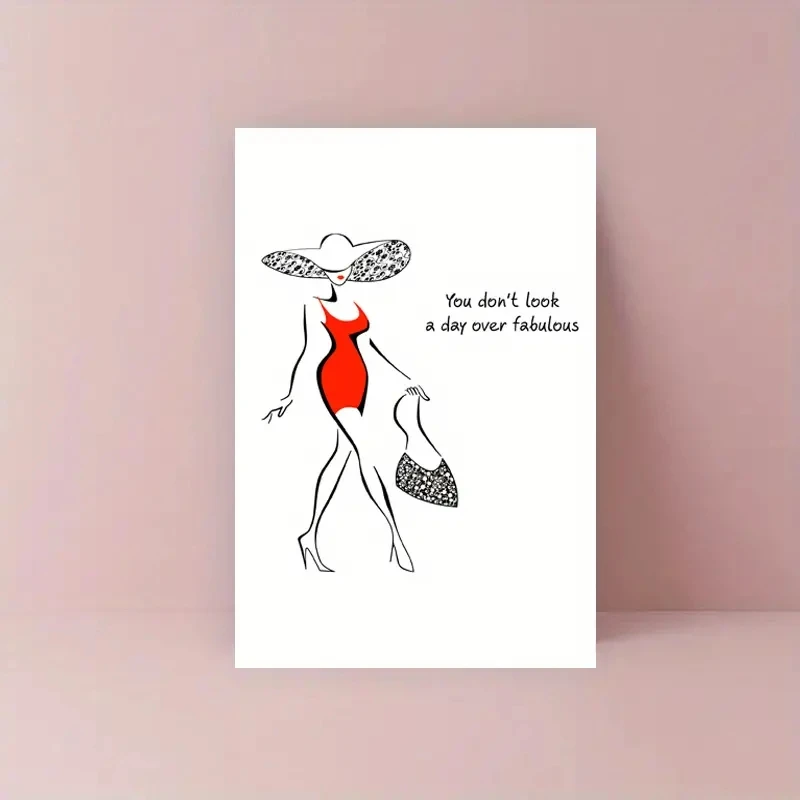 1 fun birthday card, creative beauty birthday card, the best gift for friends and family.