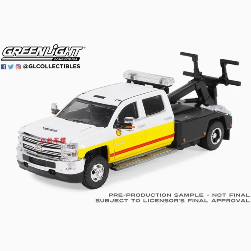 

Greenlight масштаб 1:64 2015 Silverado/2017 Silverado HD 3500 Dually Wrecker пикап из сплава модель автомобиля для мальчиков подарочные игрушки