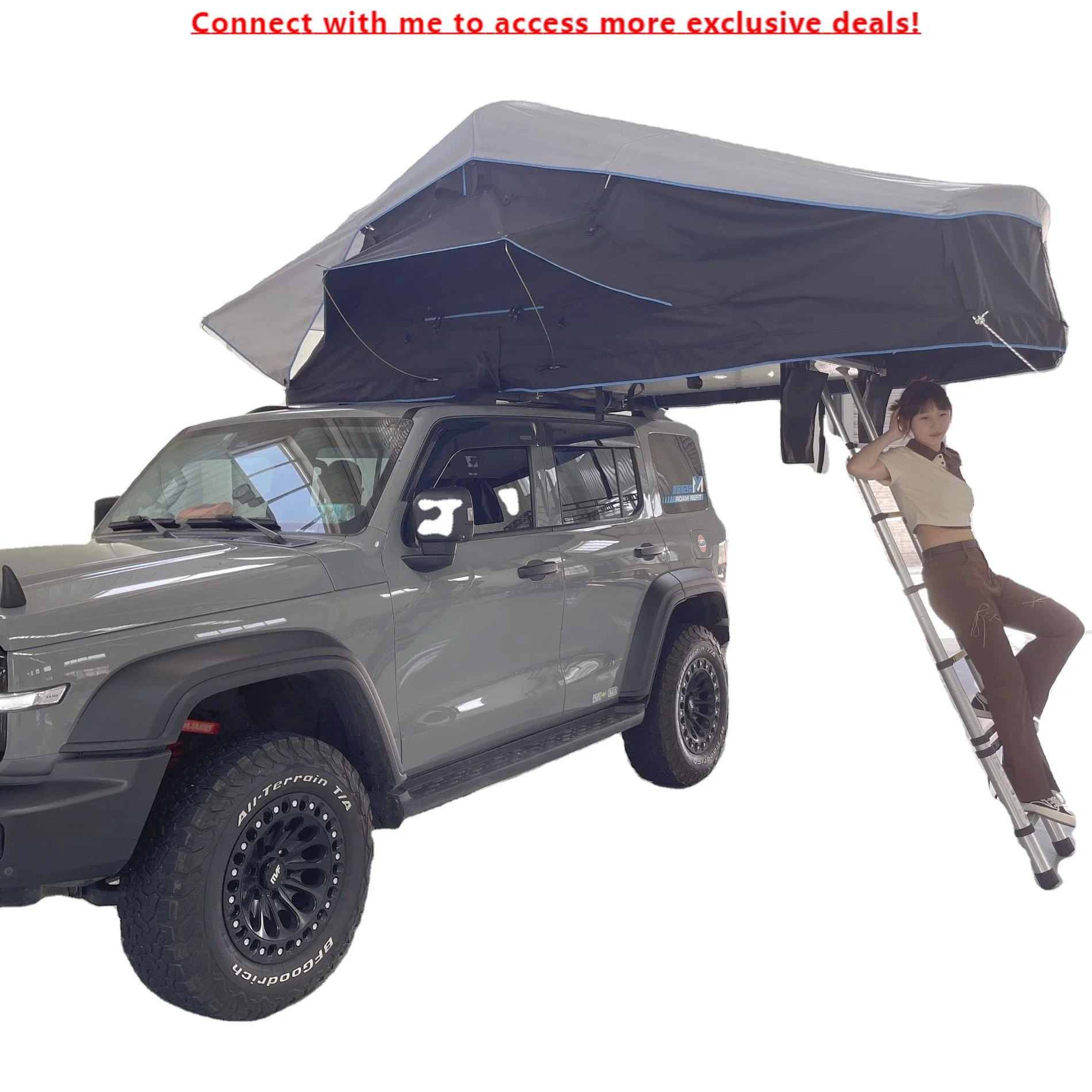 Big SizeFolding 4x4 Wd Suv Outdoor Maggiolina Roof Toop Tent 4-5 Camping Box Soft Shell Roof Top Car Rooftop Tent