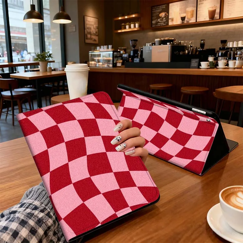 

Lattice Abstract Art Pattern Case For iPad Pro 10th 11th 5th 6th 7 8 9 2 gen 11 13 M4 M5 10.2 9.7 12.9 10.5 10.9 Inch Tablet