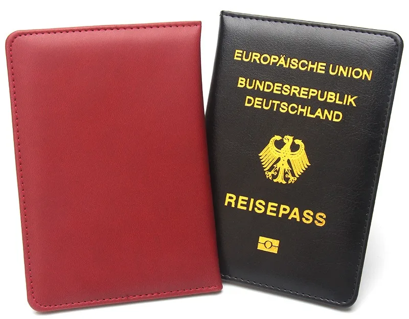 Funda de pasaporte de Alemania para mujer, funda de soporte de pasaporte alemán rosa para pasaporte, billetera de viaje, Protector de Reisepass