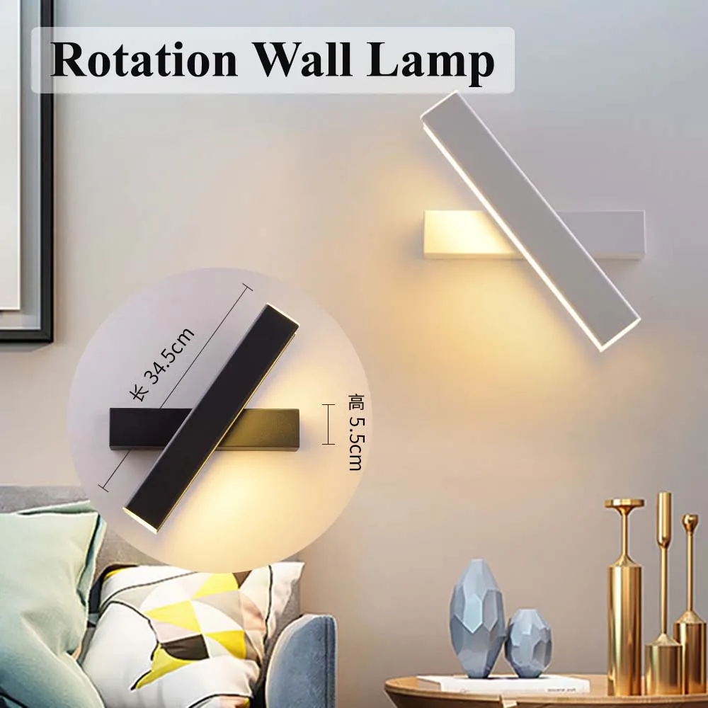 Lâmpada LED Wall Decor para quarto, decoração de casa moderna, luz noturna para sala de estar, mesa de cabeceira, iluminação