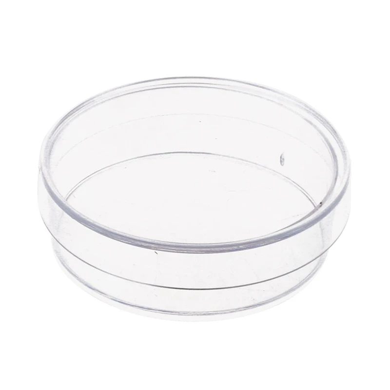 30 Pcs. 35Mm X 10Mm Sterile Plastic Petri Dishes With Lid For LB Plate Yeast (Transparent Color)