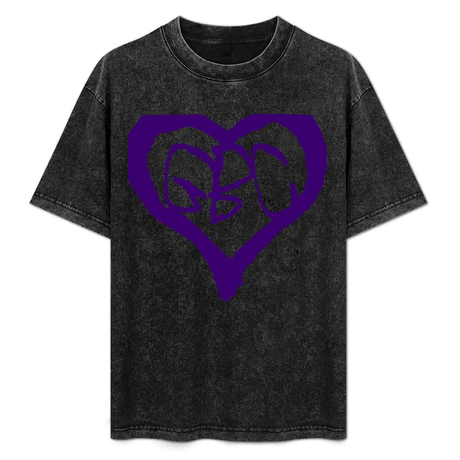 

GBC GOTHBOICLIQUE PURPLE HEART T-Shirt man t shirts for men casual man tshirt T-Shirt