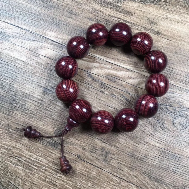 Popular 2.0 Purple Rosewood Bracelet Comparable to Sea Yellow Buddha Beads, Men's Hand Jewelry Supply