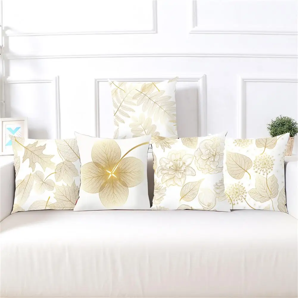 Throw Pillow Cover Pillow Cover Throw Pillowcase with Zipper Exquisite Pattern Cushion Cover Super Soft Wear-resistant for Home
