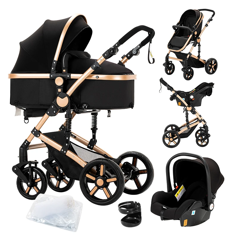 Baby Strollers 3 in 1 Stroller baby carriage Baby Walker Baby Strollers Baby Stroller Car for Newborn High Landscape Stroller