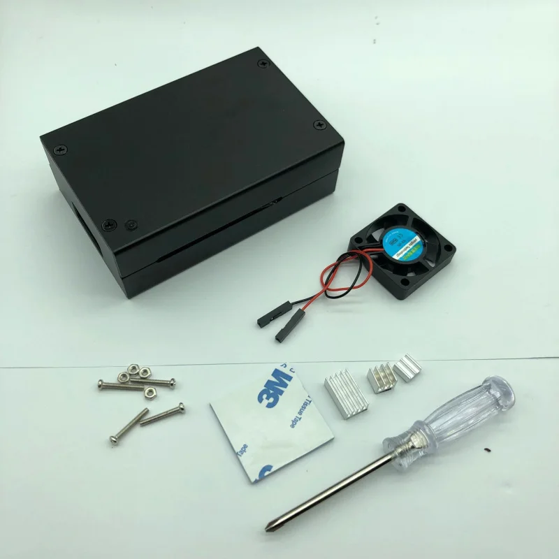Raspberry Pi Metal Motherboard ShellRaspberry Pi 3Generationb+Aluminum Alloy Box Heat Dissipation2bShell Accessories