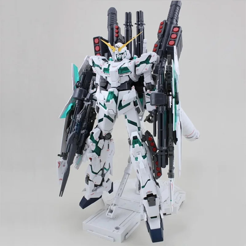 Bandai Original box MG 1/100 FULL ARMOR UNICORN GUNDAM Ver.ka Model Kit Anime Action Fighter Figure Assembly Toy gift for kids