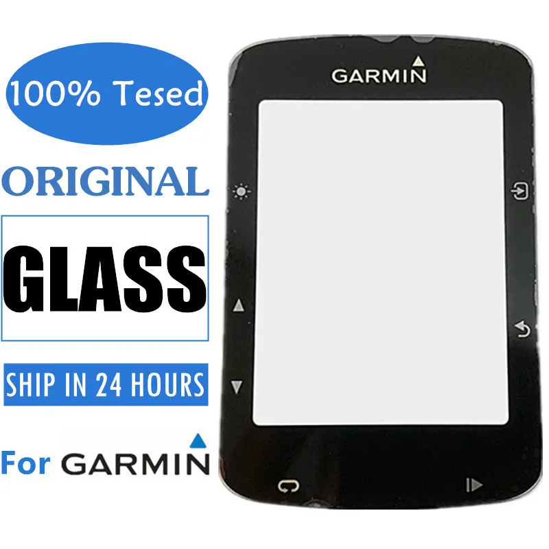 Safety Glass for Garmin Edge 520 Plus, Handheld GPS LCD Protective Cover, Lens Repair Replacement, Original, New, 2.4\