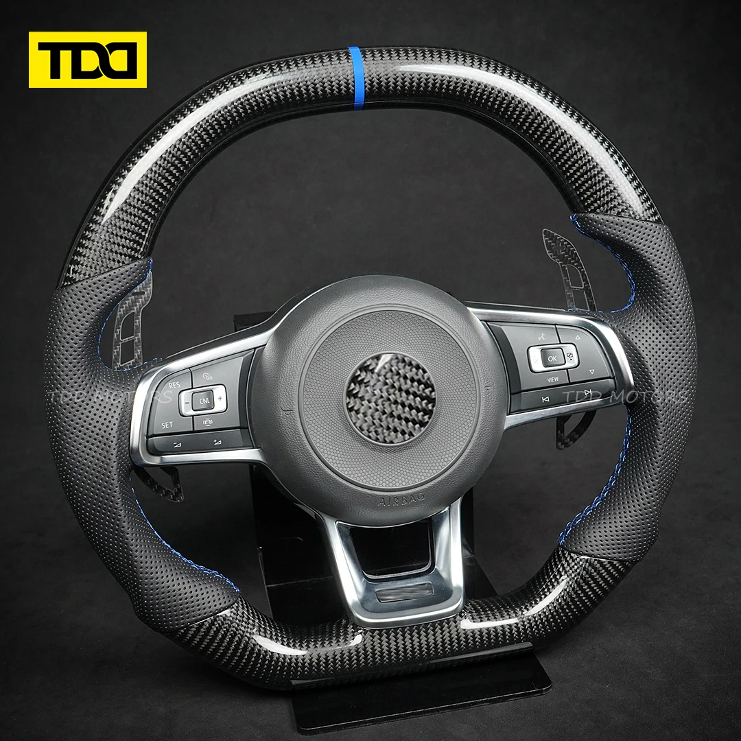 TDD Carbon Fiber Aluminum Alloy Magnetic Paddle Shifters For Volkswagen Golf MK7 MK7.5  Golf R Scirocco