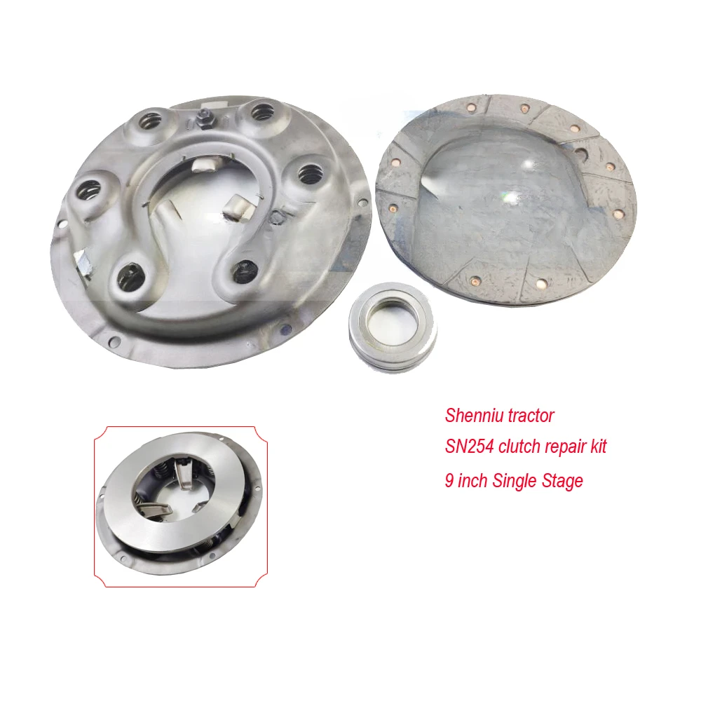 The 9 inch single stage clutch with driven disc and release bearing for Shenniu Bison SN250 / SN254 with Hubei brand engine 295T