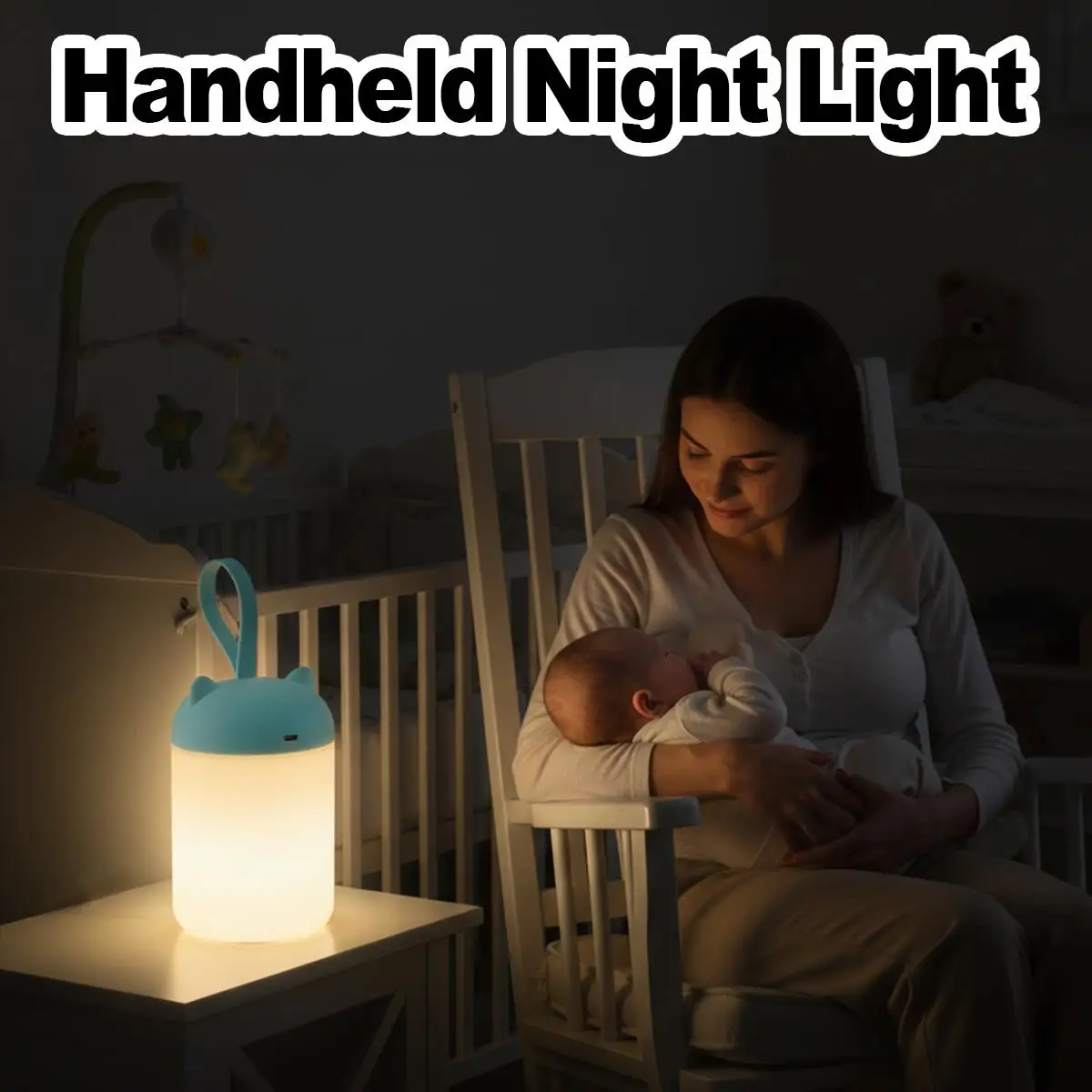 

Сенсорный диммируемый светодиодный фонарь для кемпинга, перезаряжаемый, беспроводной, портативный, для палатки, для походов на природу, прикроватный светильник