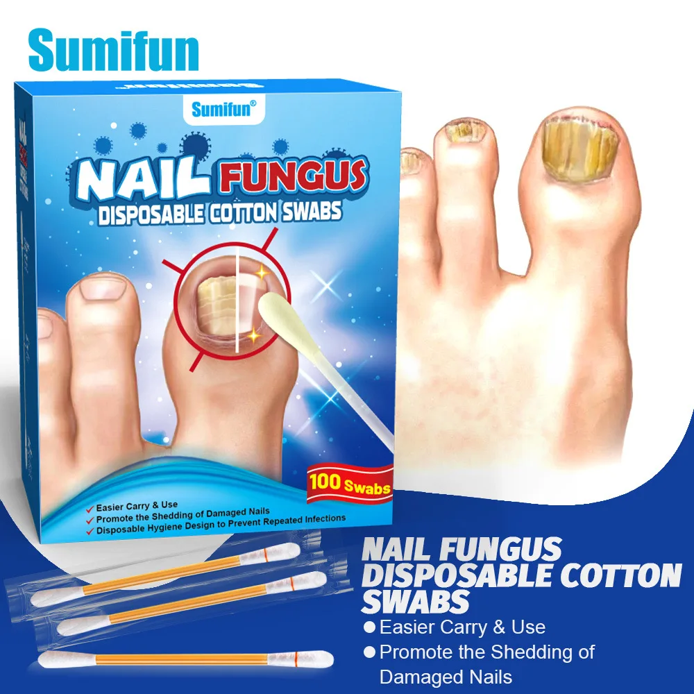 

100 Disposable Gray Nail Liquid Cotton Swabs for Nail Care and Protection K960006 Designed by Scientific Research Institutions