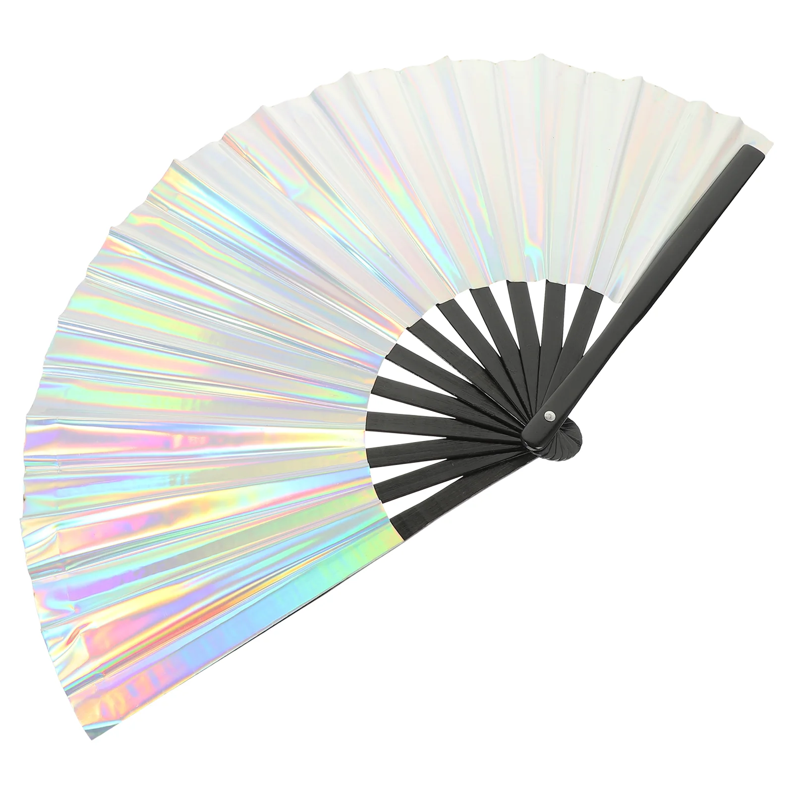 Large Folding Hand Rave Fan Portable Fan Party Festival Holiday Handheld Fan Hand Fan Hand Fan Foldable