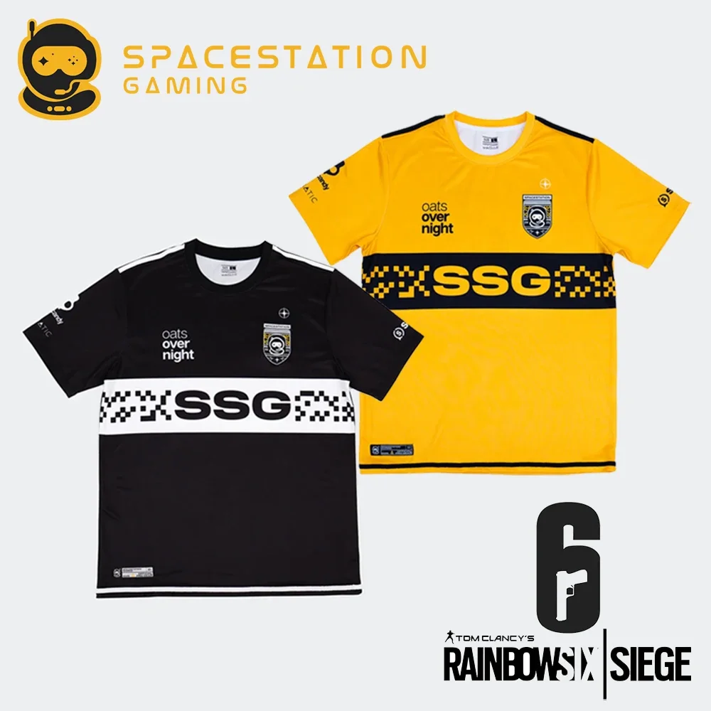 

Новинка 2025, летняя футболка Esports Gear Rainbow Six SSG Pro, дышащая спортивная повседневная модная футболка унисекс для фанатов, топы большого размера